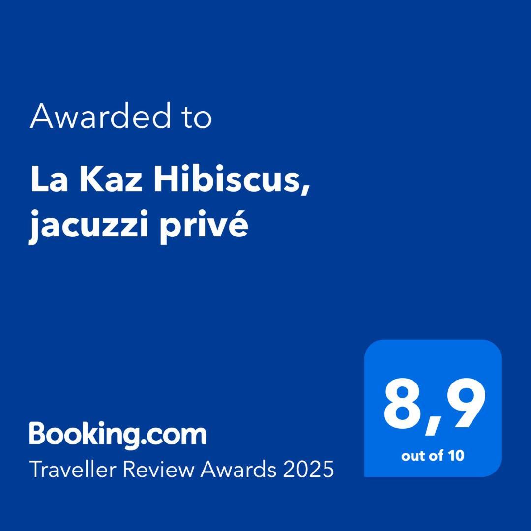 勒唐蓬La Kaz Hibiscus, Jacuzzi Prive别墅 外观 照片